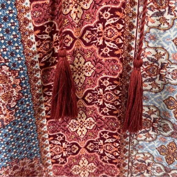 Pink Rose boho vneck shift dress size small - Picture 3 of 5